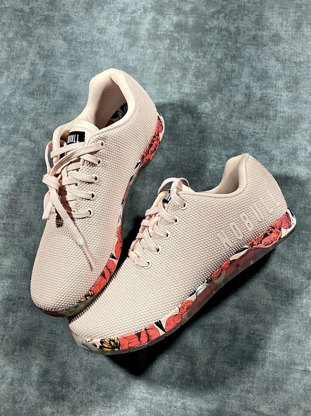 Nobull Trainer Floral Sneakers Pink & Red Women's US 12